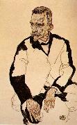 Portrait of Heinrich Benesch Egon Schiele